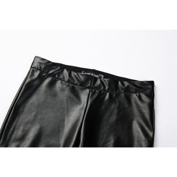 The Rose & Thorn Vegan Leather Leggings - Picture 8 of 11